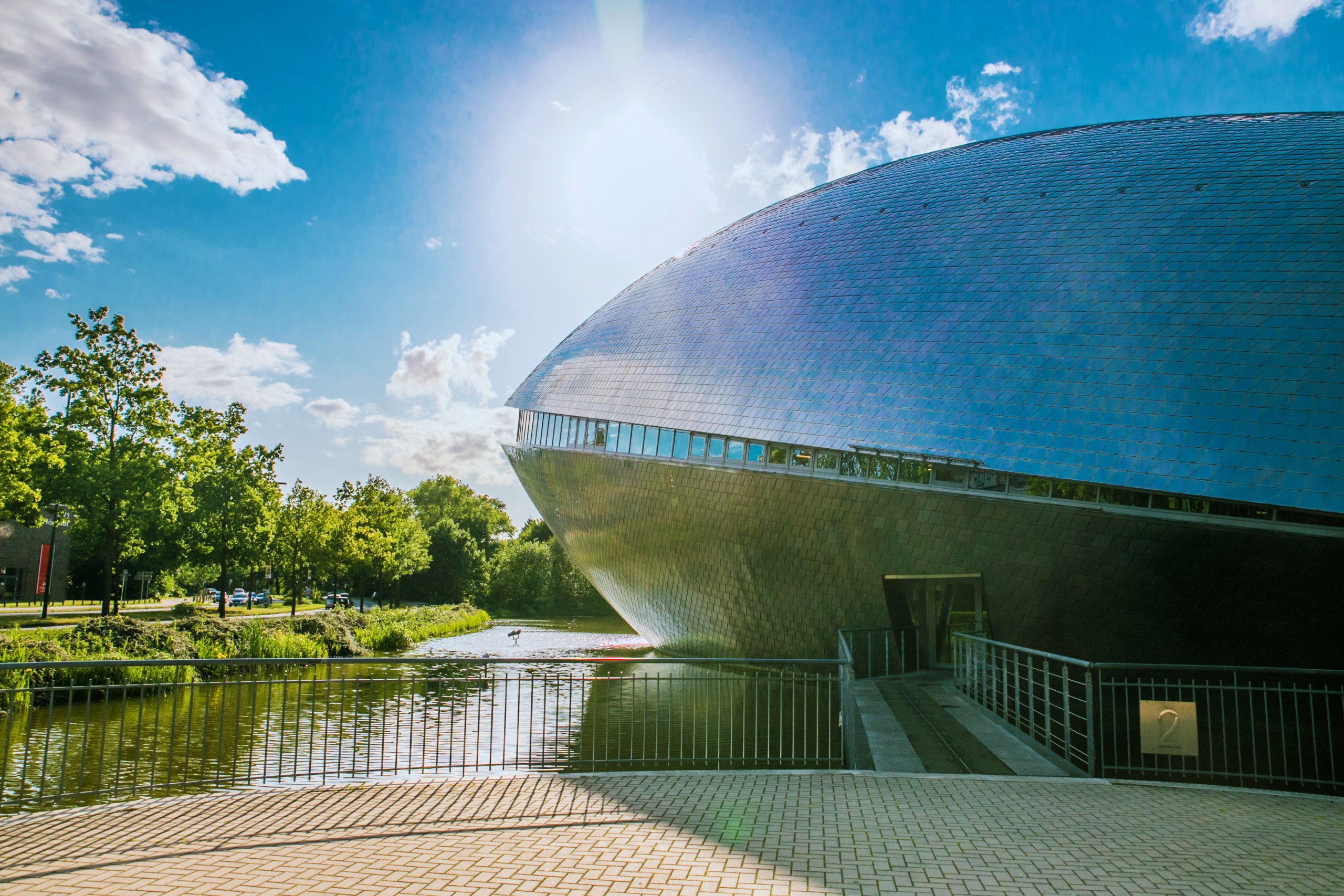 A shot of the Universum in Bremen on a sunny day.